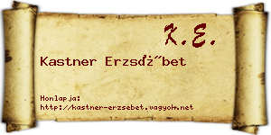 Kastner Erzsébet névjegykártya