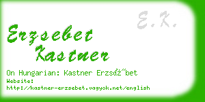 erzsebet kastner business card